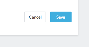 cancel and save buttons