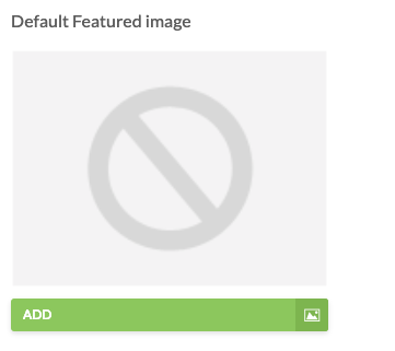 default featured image showing blank placeholder